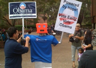 Illustration for article titled Presidential Election Rocks The Robot Vote